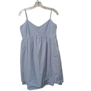 Derek Lam 10 Crosby Blue Striped Cotton Dress